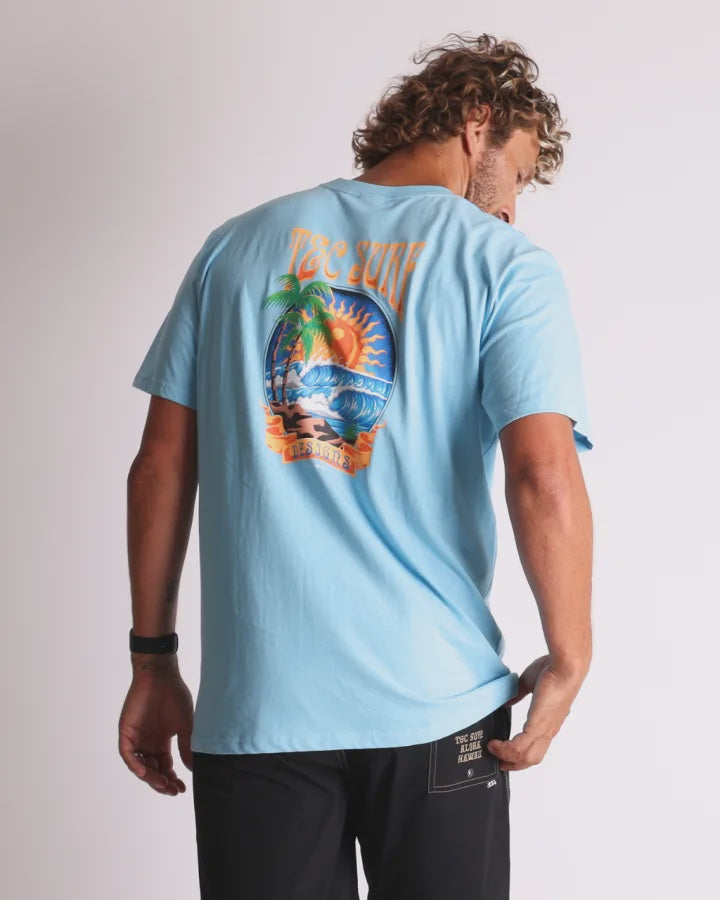 T&C GRATEFUL TEE - DUSK BLUE
