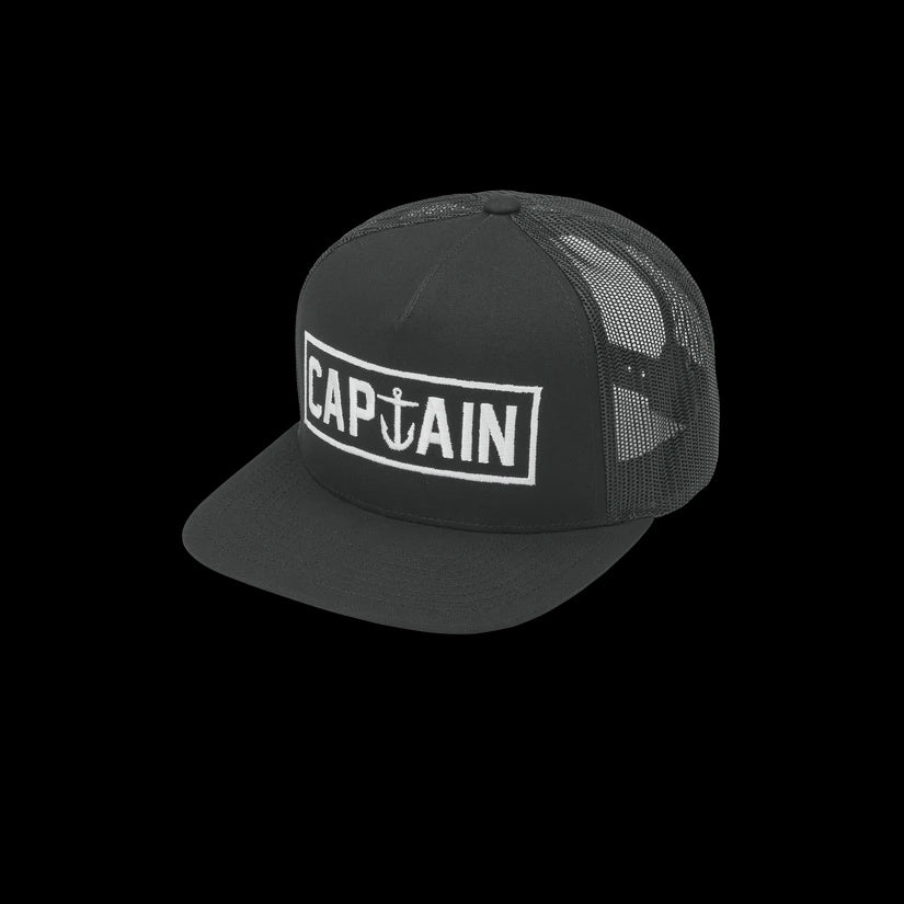 CAPTAIN FIN OG NAVAL TRUCKER HAT - BLACK #ON SALE $30