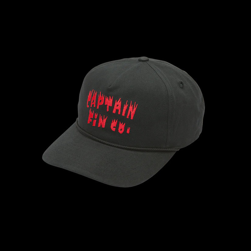 CAPTAIN FIN WEDGE TREASURES HAT - BLACK #ON SALE $30