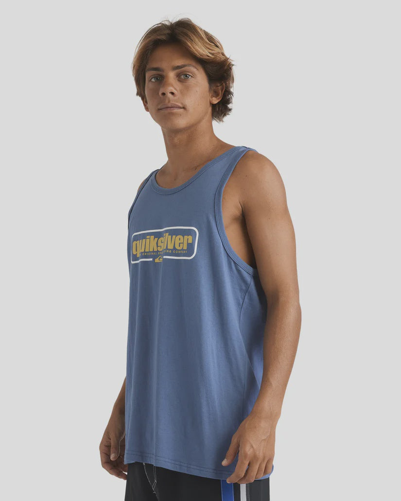 QUIKSILVER MENS RETRO BOX TANK - CHB