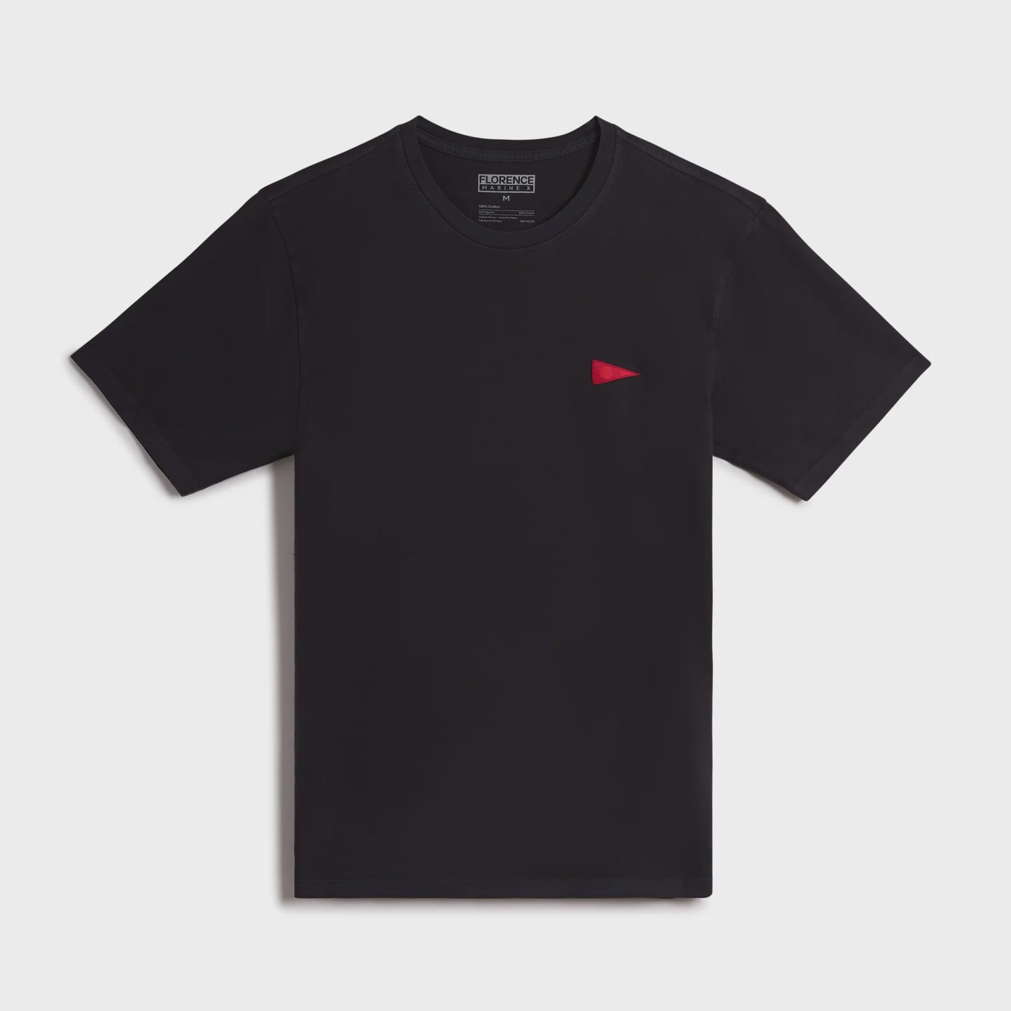 FLORENCE BURGEE T-SHIRT - BLACK / RED