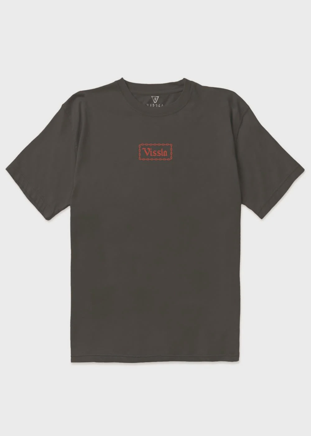 VISSLA BACKSLASH SWELL VINTAGE SHORT SLEEVE TEE - PHANTOM