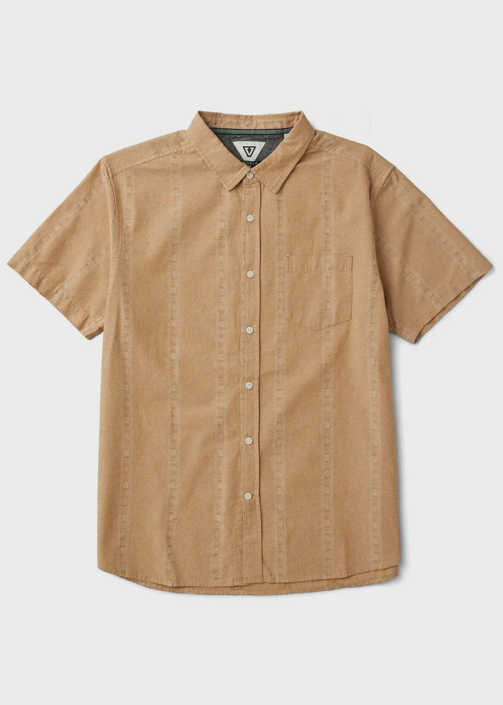 VISSLA RUINS DOBBY ECO SHORT SLEEVE - HUSK