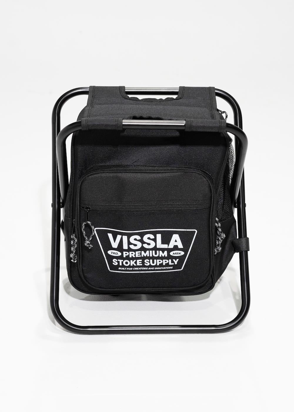 VISSLA STOKE SUPPLY 3-1 BACK PACKCHAIR COOLER BAG - BLACK