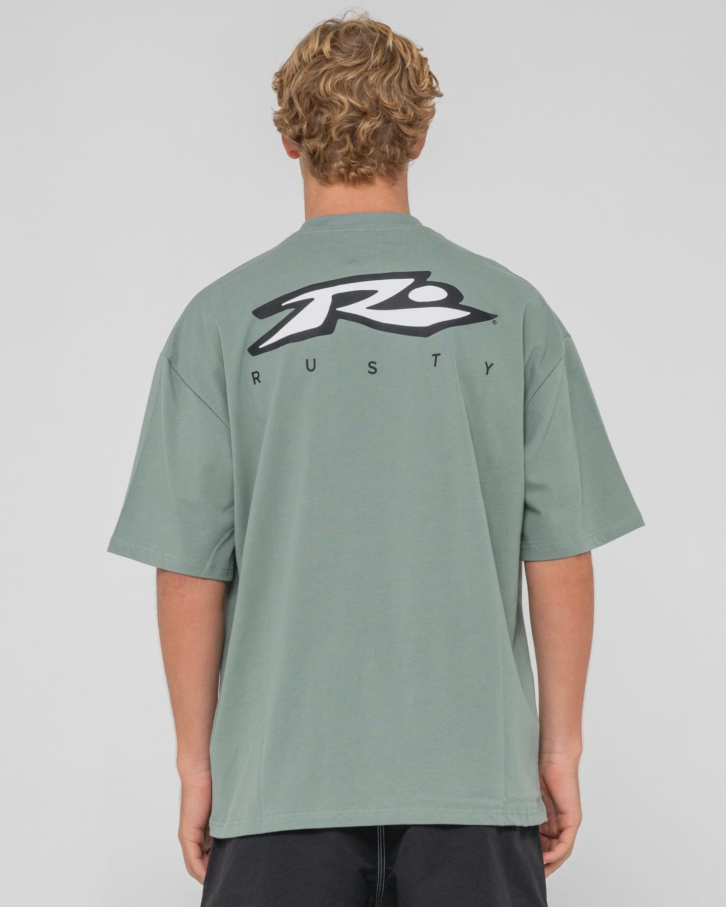 RUSTY MENS REGISTERED SHORT SLEEVE TEE - SLATE
