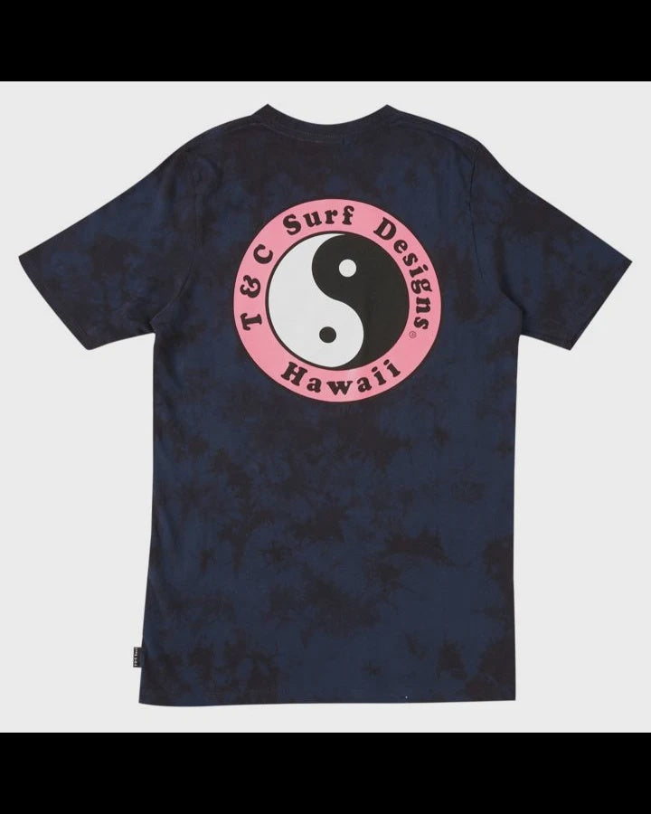 T&C BOYS OG LOGO TIE DYE TEE- BLACK