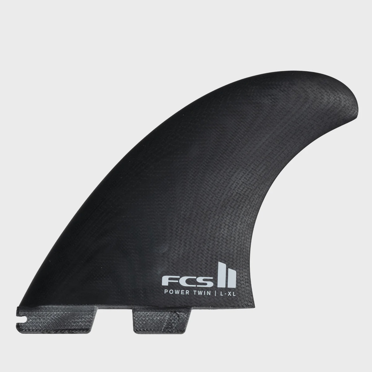 FCS II POWER TWIN + 1 FIN SET - BLACK/WHITE