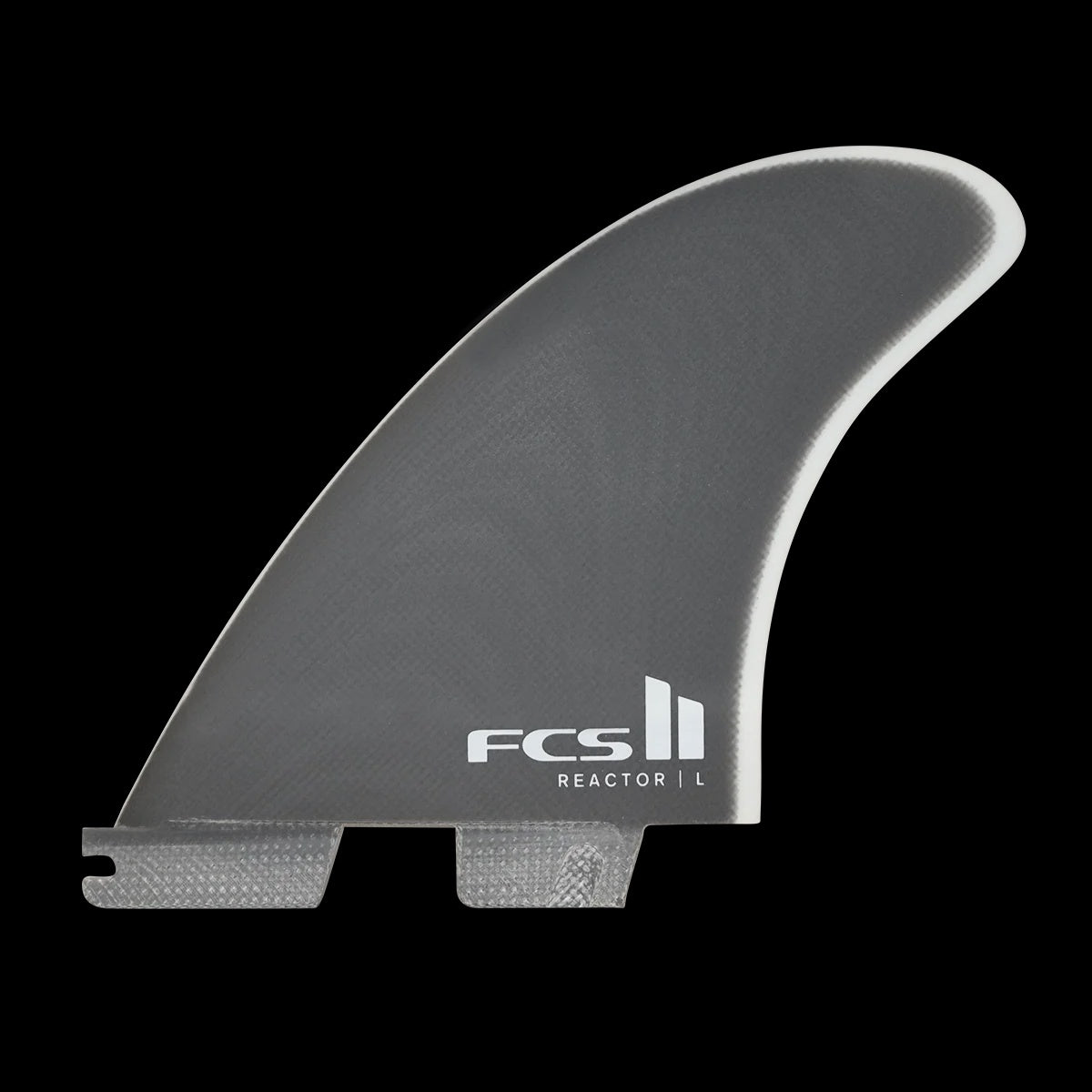 FCS II REACTOR PG TRI FIN SET - GREY/WHITE