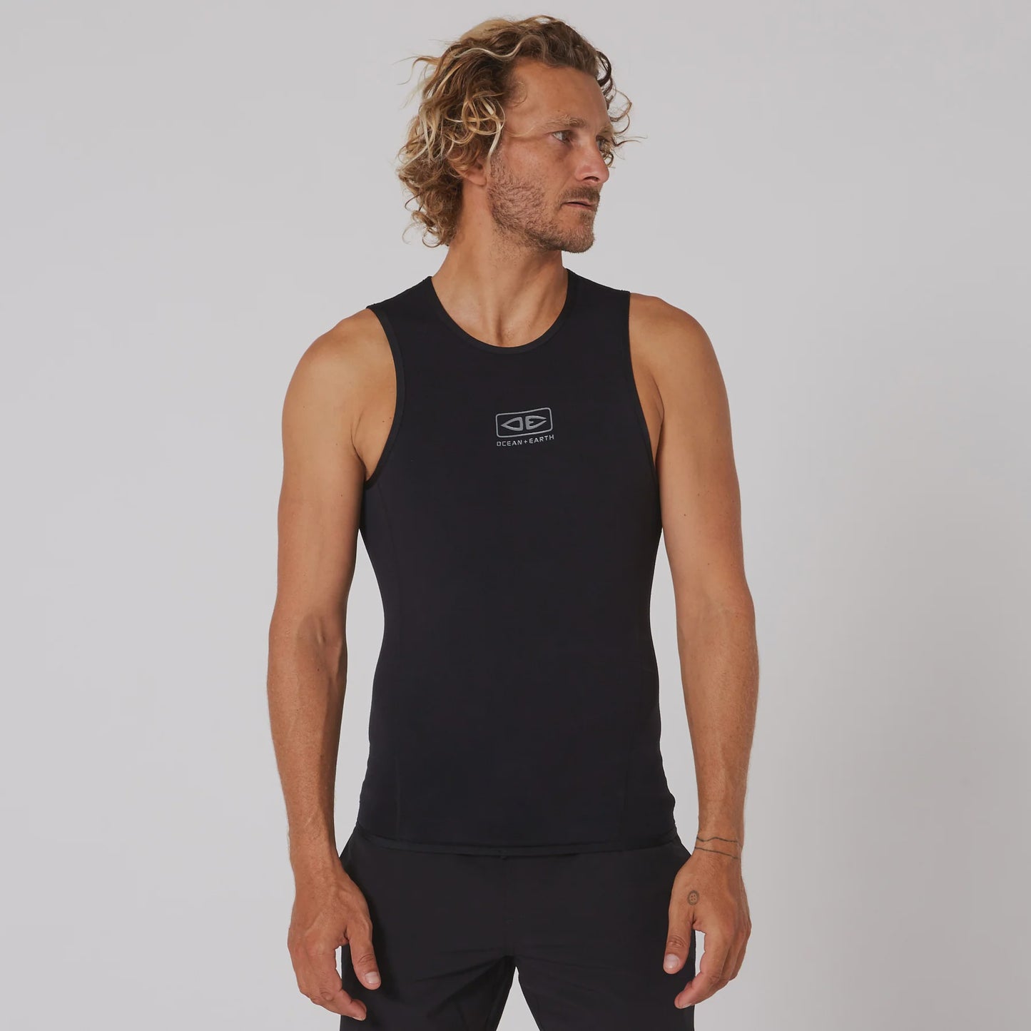 OCEAN & EARTH MENS FLAME THERMO VEST - BLACK