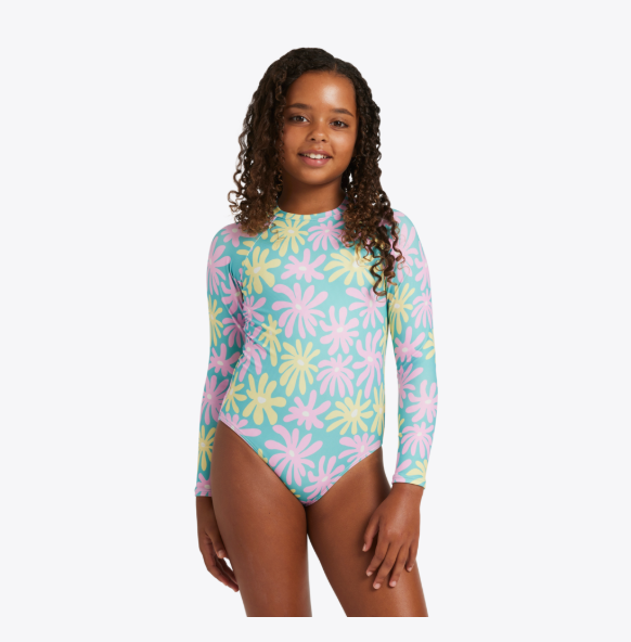 ROXY FLOWER LOVER ONESIE - COASTAL SHADE FLIPPER