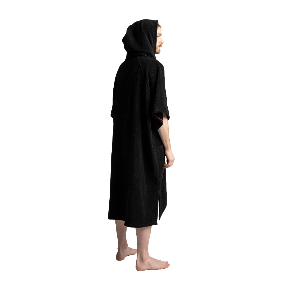 RED MENS HOODED CHANGING ROBE -