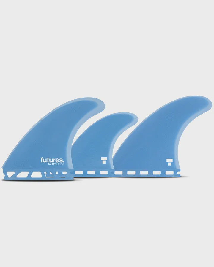 FUTURES TWIGGY GUN TRI QUAD 5 FIN SET - ROYAL BLUE