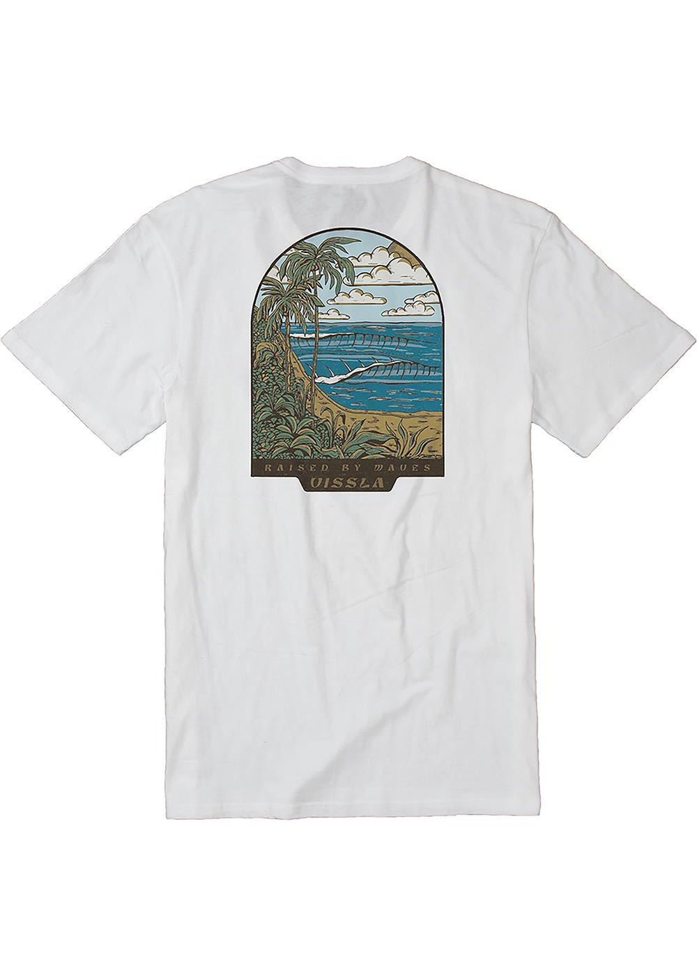 VISSLA COVE SWELL SHORT SLEEVE TEE - WHITE