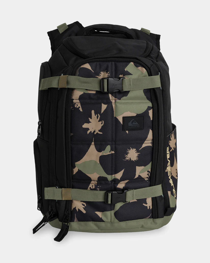 QUIKSILVER GRENADE 32L LARGE SURF BACK-PACK / DAY BAG - GRAPE LEAD HANDTMAN