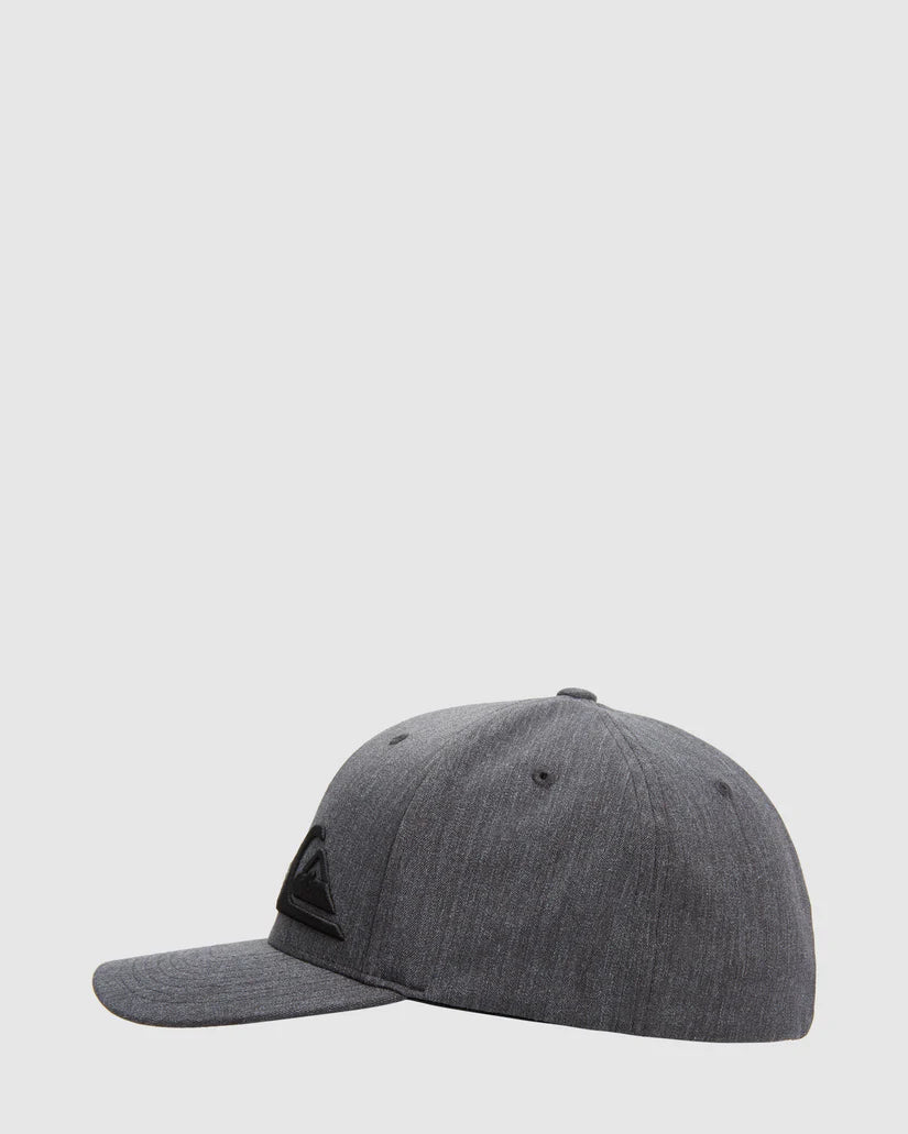 QUIKSILVER FINAL FLEXI FIT CAP - CHARCOAL HEATHER