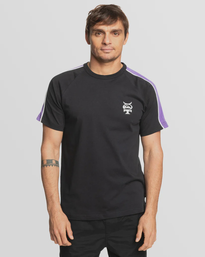 QUIKSILVER MERCURY RAGLAN SHIRT - BLACK