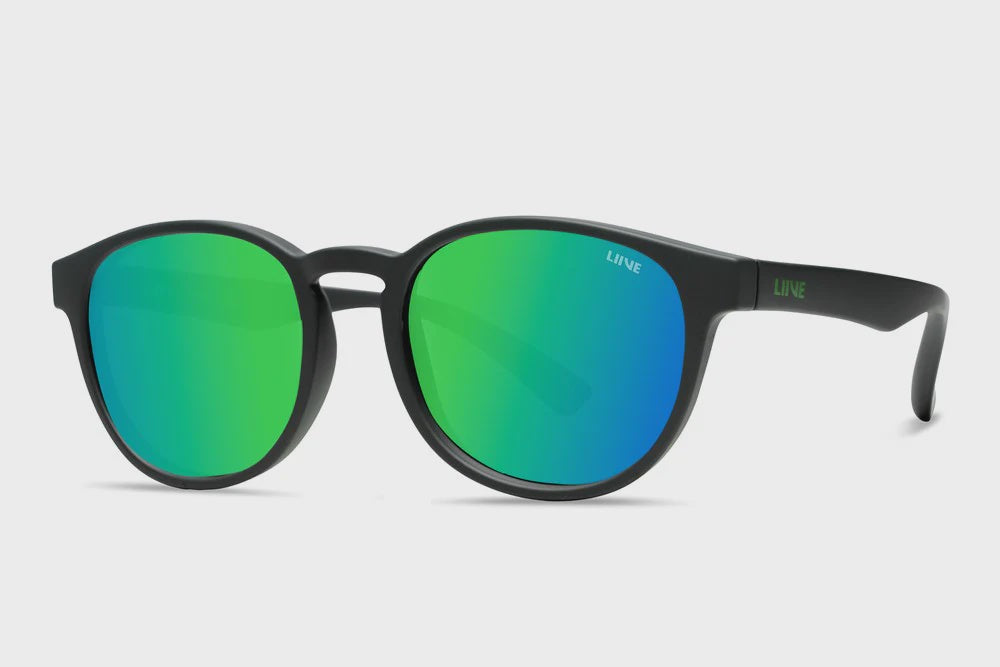 LIIVE KIDS BOBBY SUNGLASSES - MIRROR - MATT BLACK