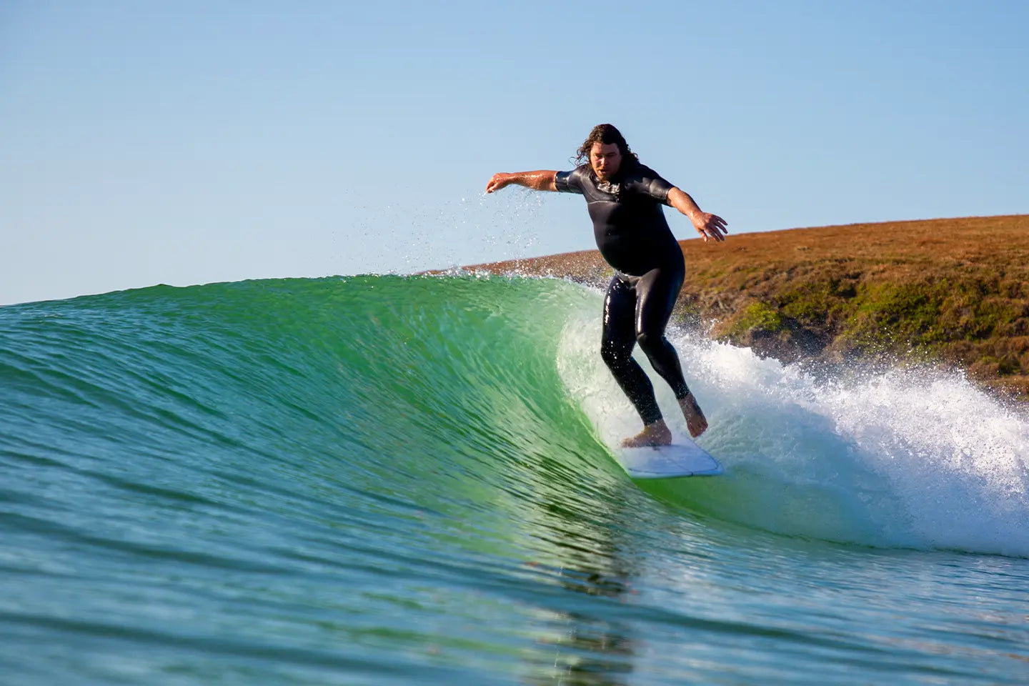 TCSS WAVE MASTER LONG BOARD 9FT SLX - CLEAR