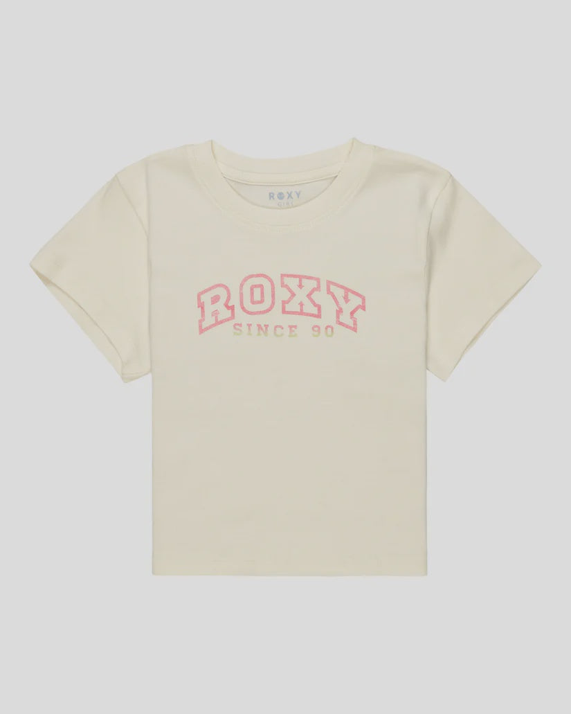 ROXY GIRLS BABY ONE MORE TIME TEE - EGRET