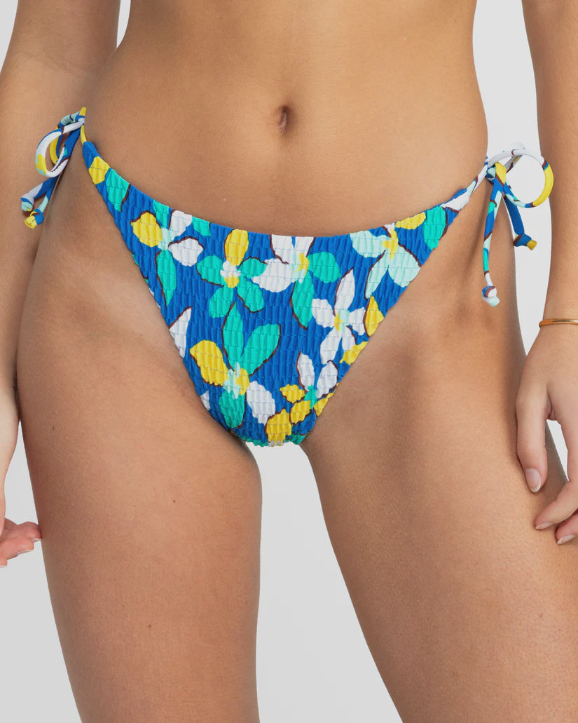 SALE/CLEARANCE ROXY SUNNY DAYS FLORAL TS HL CHEEKY BATHER BOTTOM - BRIGHT WHITE SUNLIGHTS FLORAL