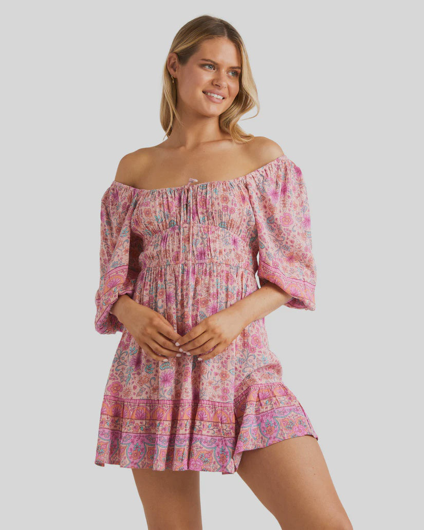 BILLABONG LA PLAGE MINI DRESS - PINK