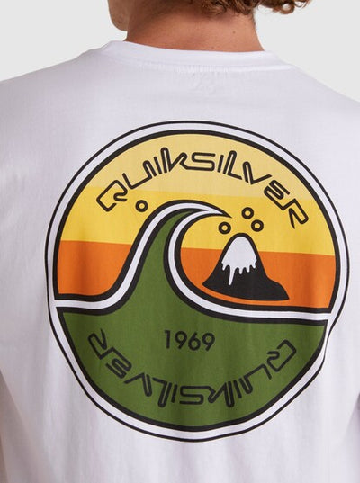 QUIKSILVER IN THE GROOVE MENS TEE - WHITE