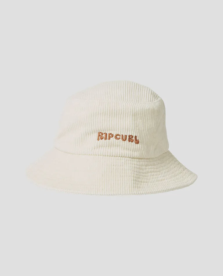 RIP CURL CORD SURF BUCKET HAT OFF WHITE
