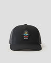 RIPCURL ICONS TRUCKER HAT - BLACK/RED