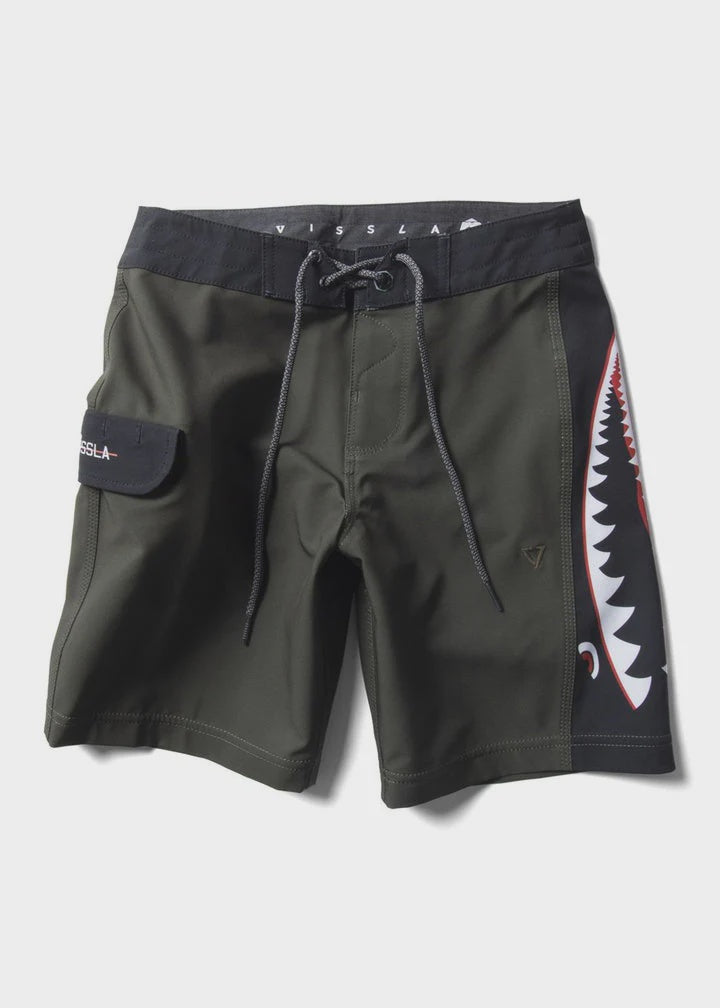 VISSLA WARBIRD 13" KIDS BOARDSHORT - TRP