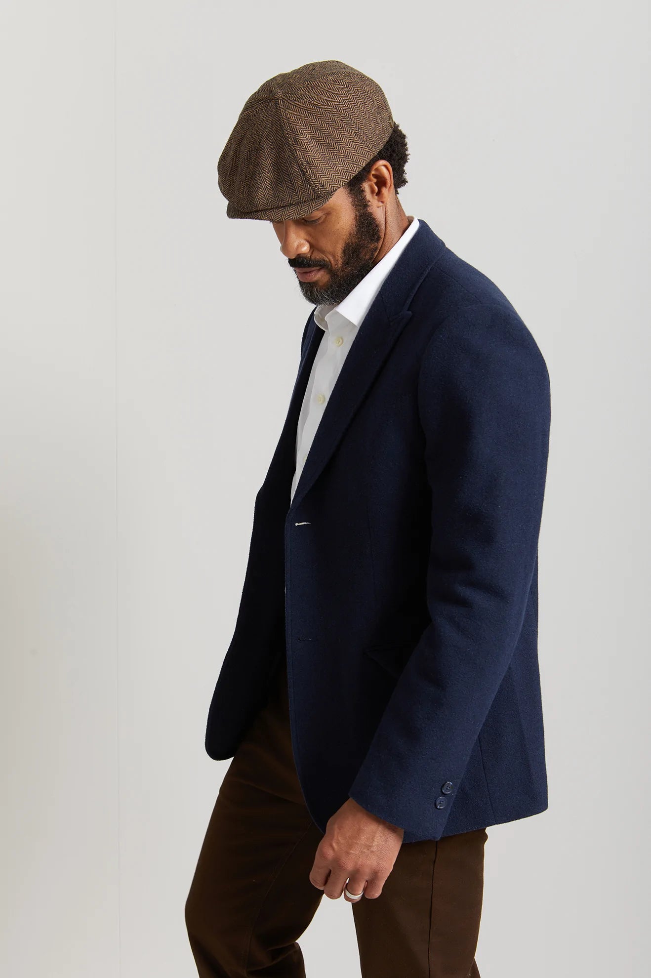 BRIXTON BROOD SNAP CAP - BROWN/KHAKI ON SALE $35