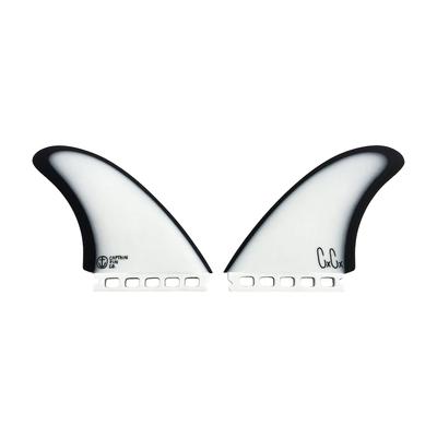CAPTAIN FIN - CHRISTENSON TWIN ES WHITE/BLACK - (SINGLE TAB)
