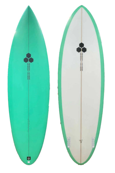 CHANNEL ISLANDS TWIN PIN SURFBOARD - COLOUR TINTED
