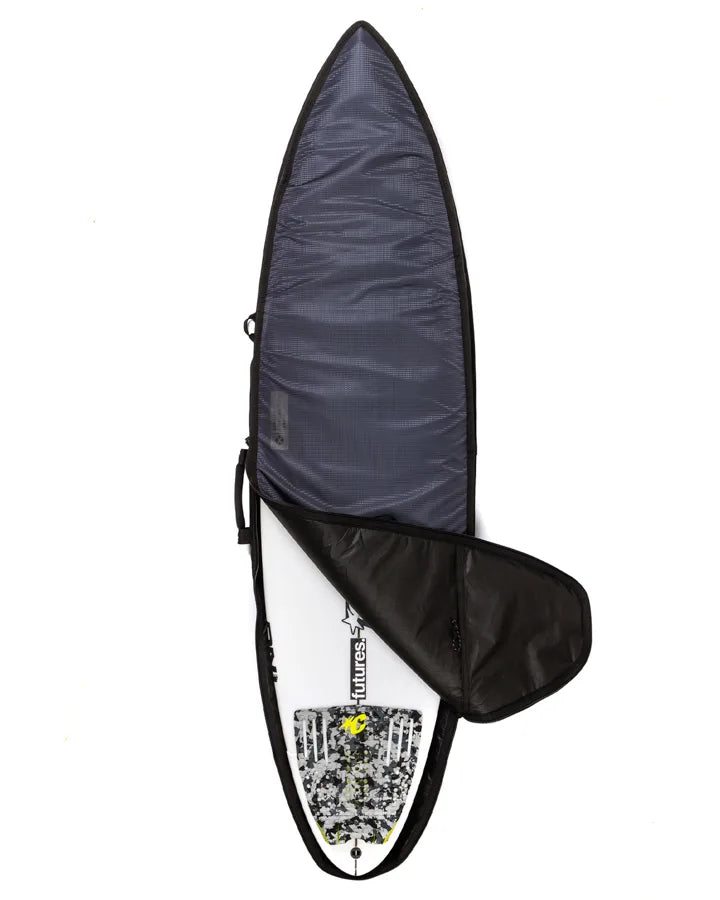 CREATURES SHORTBOARD SINGLE DAY USE BOARD BAG - CARBON/TITANIUM