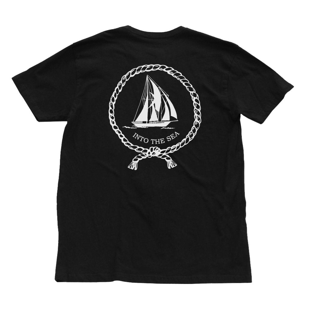 CAPTAIN FIN SHIPMATE MENS TEE - BLACK "ON SALE"