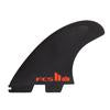 FCS II FIREWIRE TRI-QUAD FIN SET - BLACK