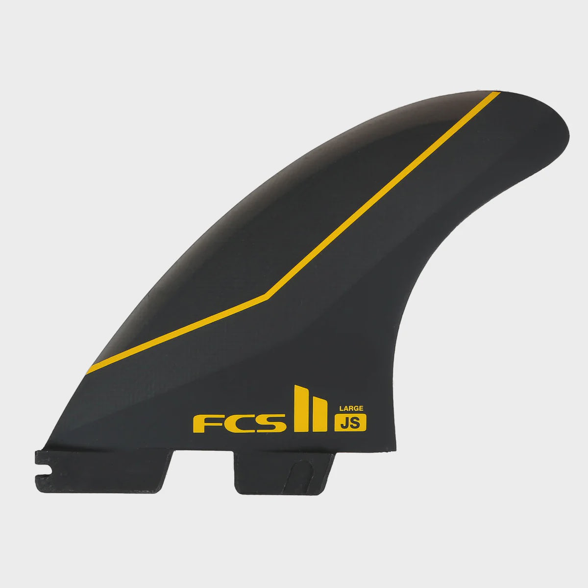 FCS II JS TRI FIN SET - CARBON/YELLOW