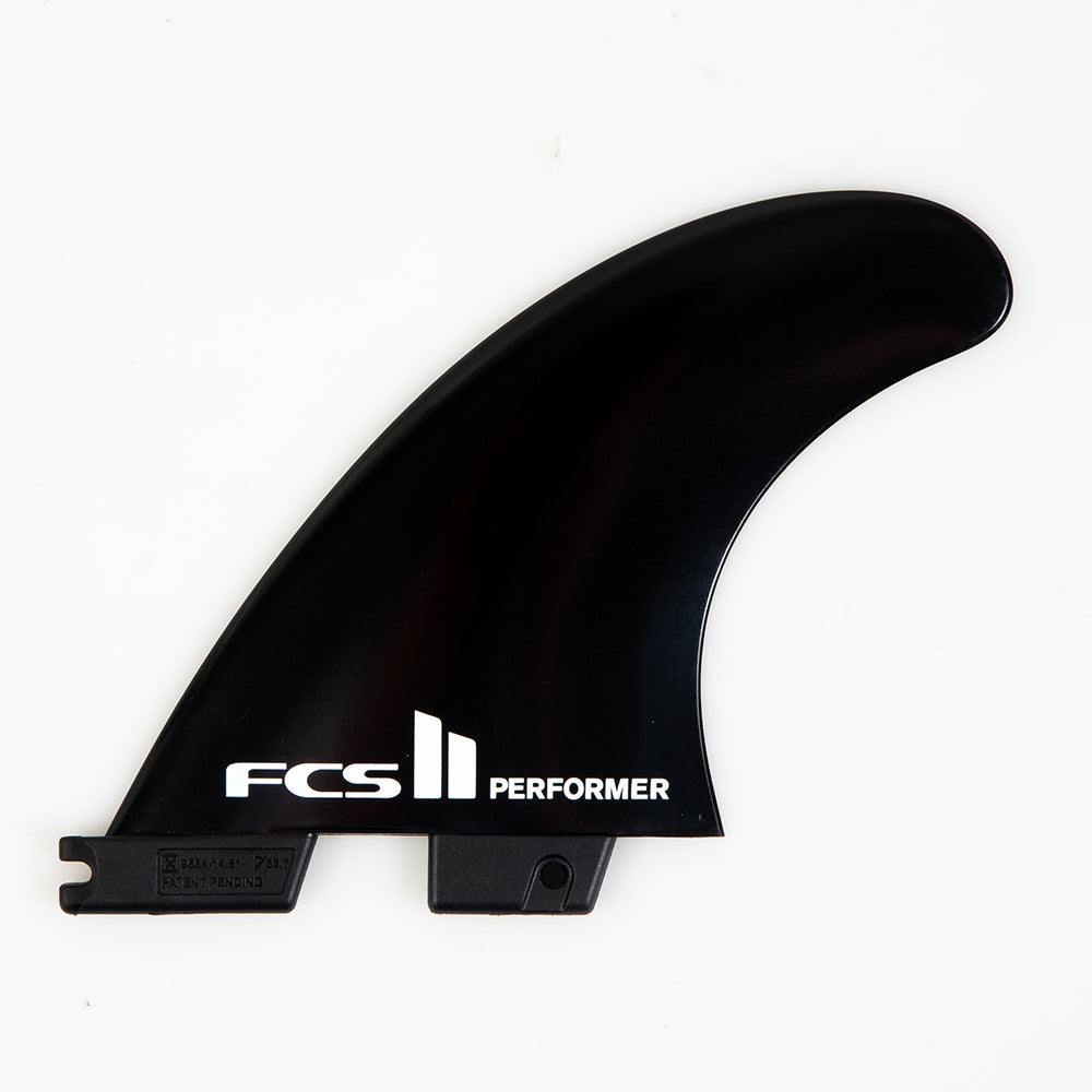 FCS II PERFORMER GLASS FLEX TRI FINS - BLACK PLASTIC