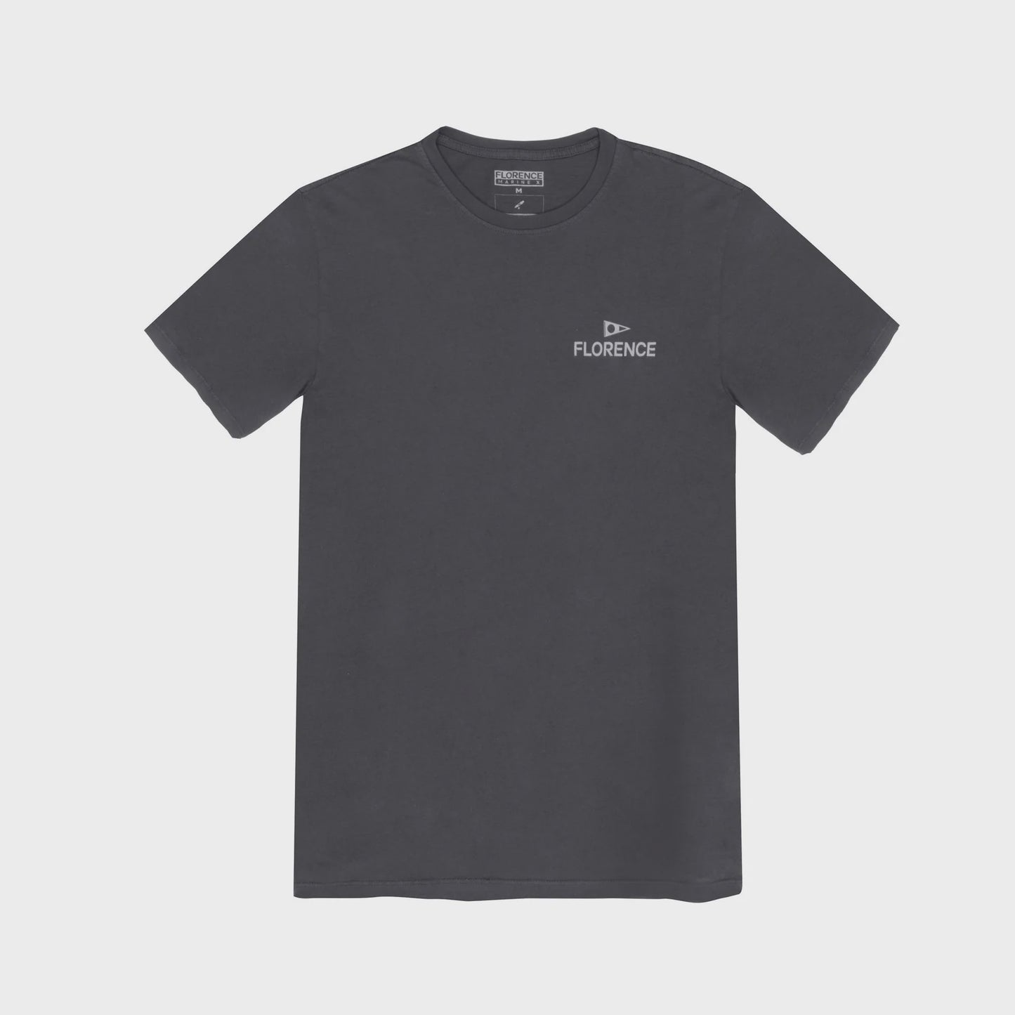 FLORENCE CREW TEE - CHARCOAL
