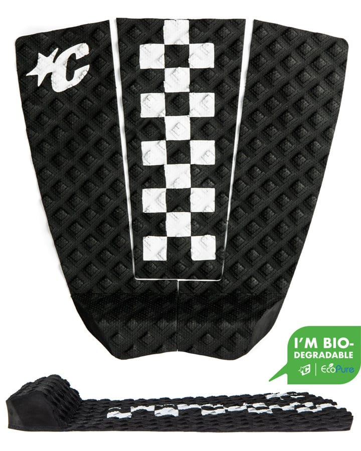 CREATURES JACK FREESTONE LITE ECO PIN TAIL TRACTION PAD - BLACK WHITE CHEX