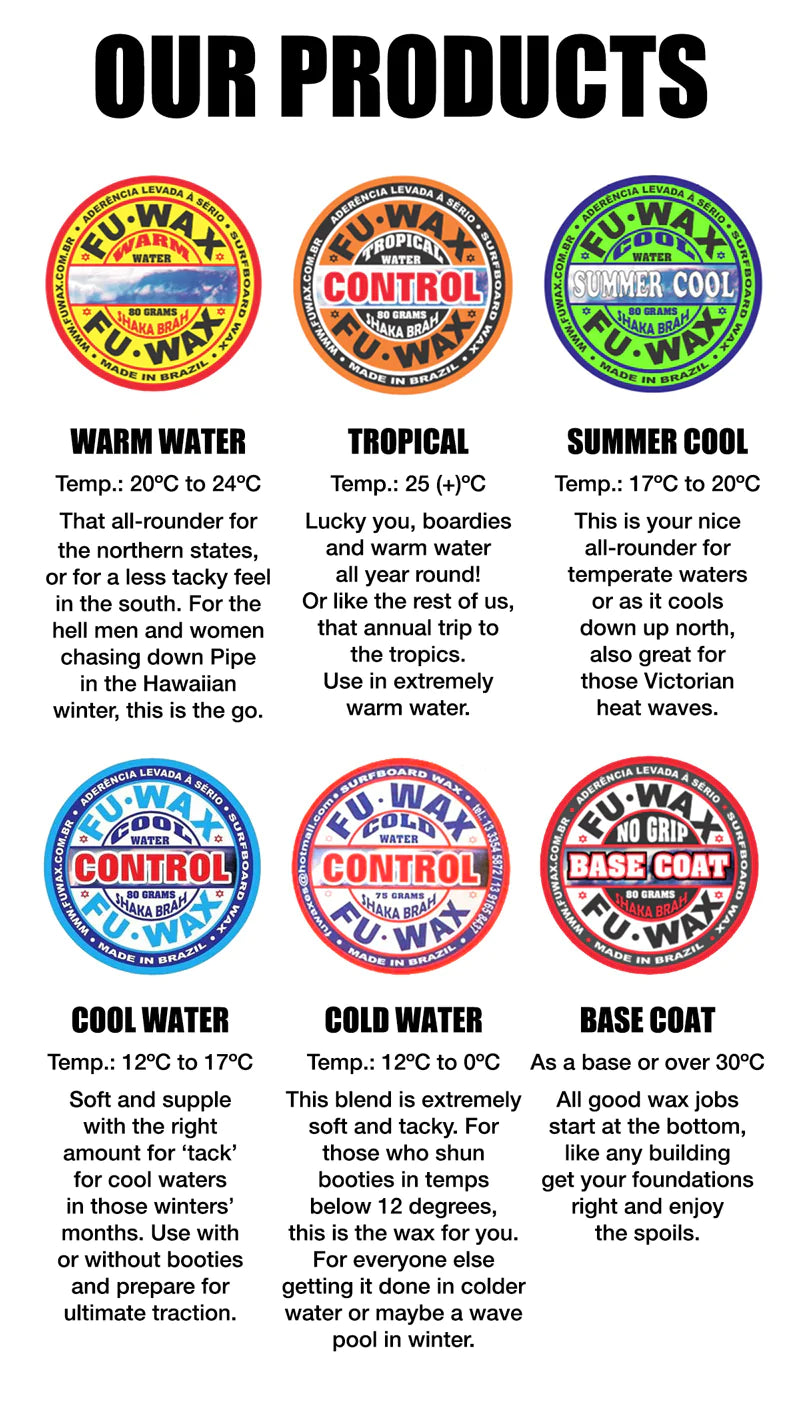 FU-WAX SURFBOARD WAX - AUSTRALIA