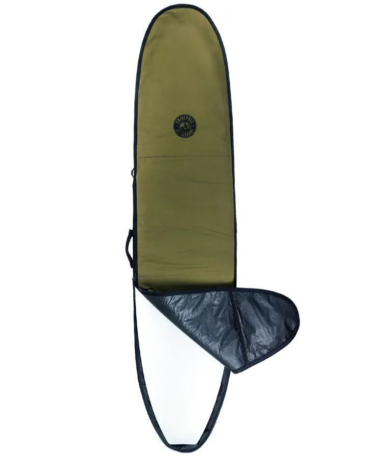 CREATURES HARDWEAR LONGBOARD DAY USE SINGLE BOARD BAG - MILITARY/BLACK