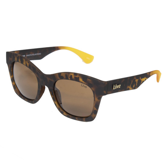 LIIVE DAKOTA POLAR HONEY TORT SUNGLASSES