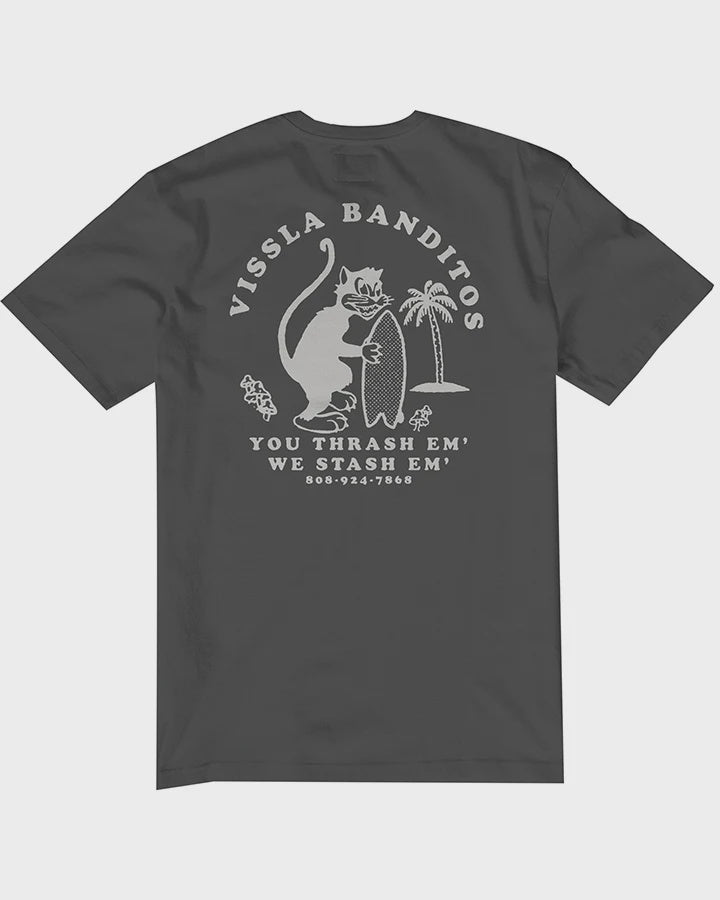 VISSLA BANDITO MENS SS ORGANIC TEE - BLACK