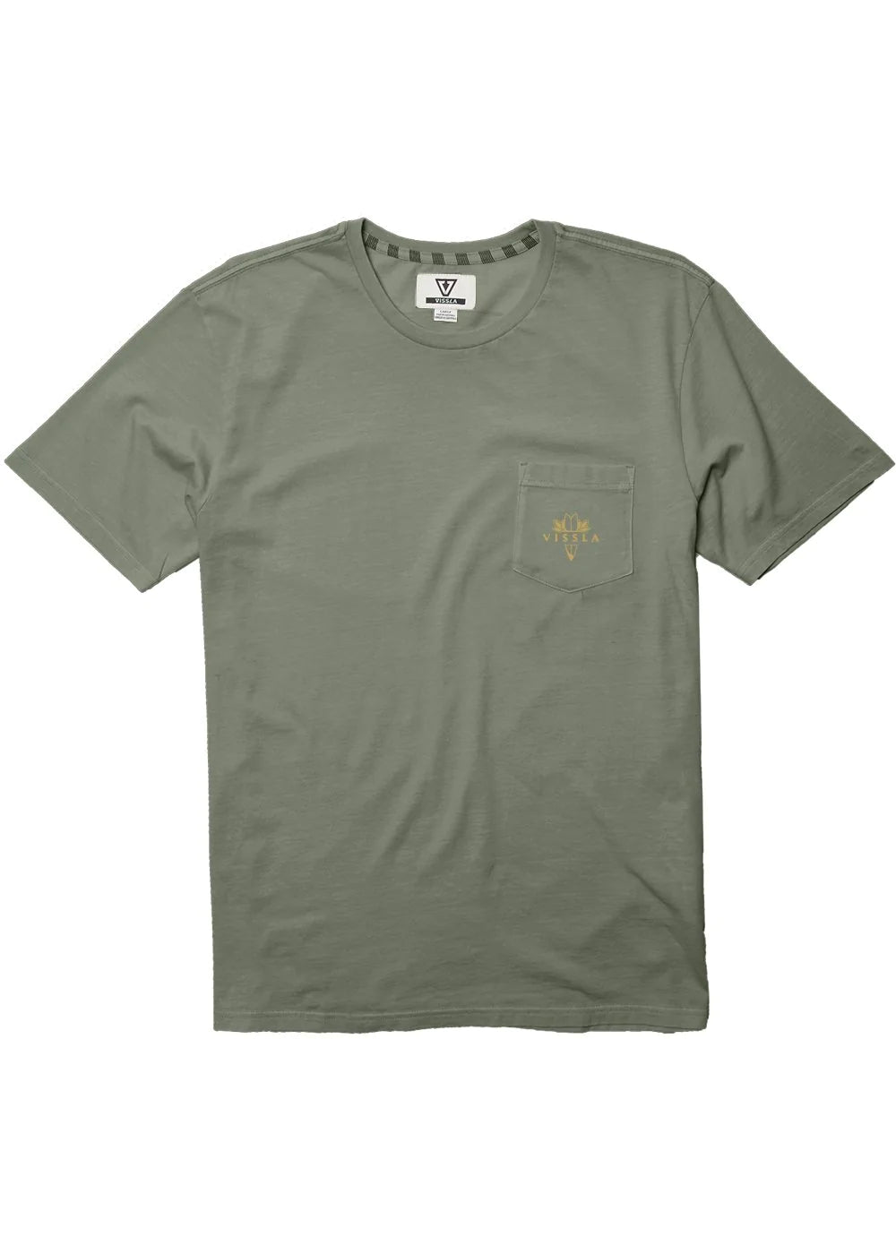 VISSLA DAGGER SS COTTON TEE - ARMY