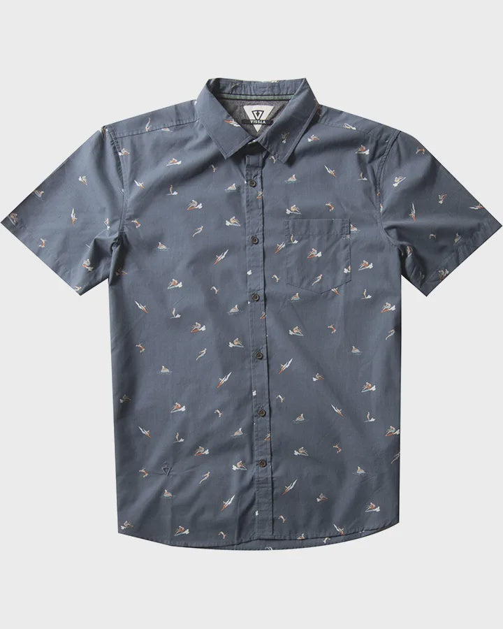 VISSLA RADICAL ECO SS SHIRT - DARK SLATE - M503WRAD