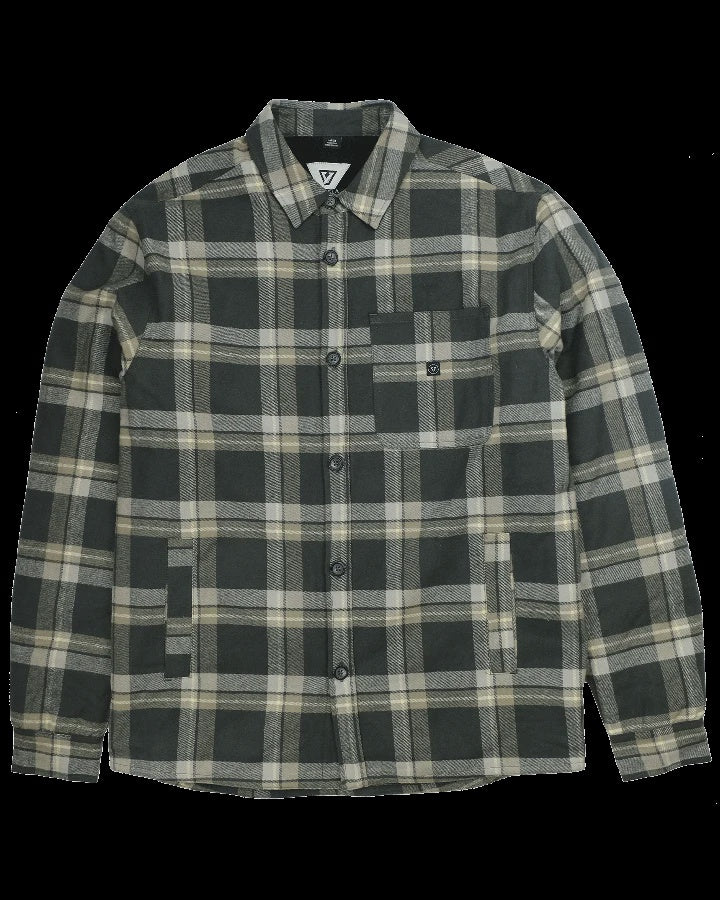 VISSLA CHACAHUA OVERSHIRT - TARP GREEN