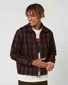 FORMER CAGE CHECK MENS JACKET - BROWN