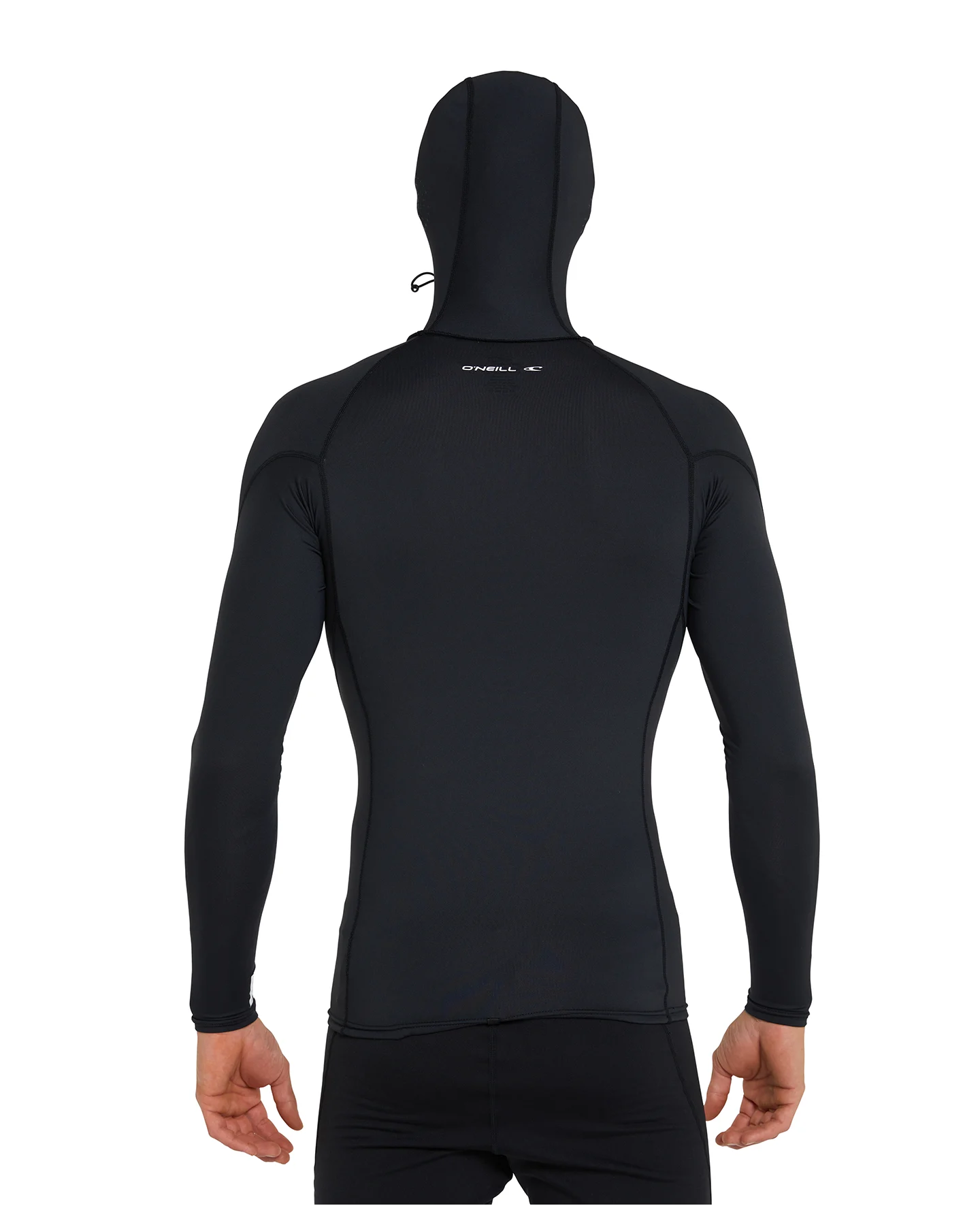 ONEILL PSYCHO HOODED UV LS RASH VEST - BLACK
