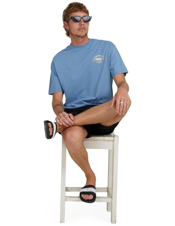 QUIKSILVER LOST TRACKS SS TEE - PROVINCIAL