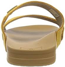 REEF CUSHION BOUNCE VISTA SUEDE SLIDES